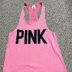 PINK XS hot pink tank top / swim coverup